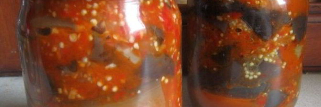 Закатка из баклажанов на зиму