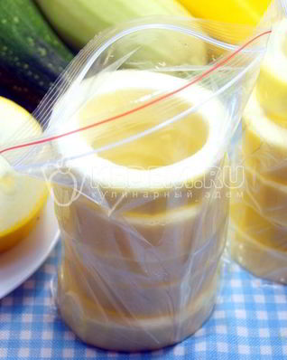 Заморозка кабачков Колечки