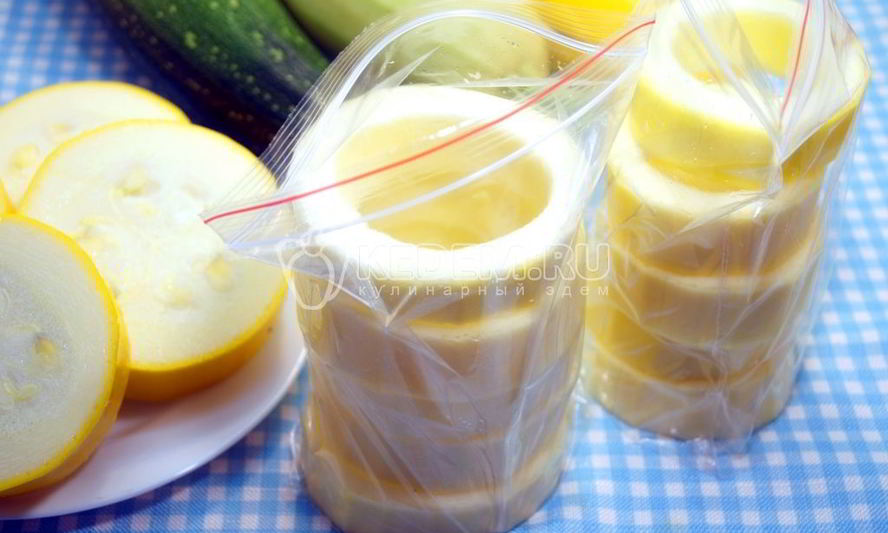 Рецепт заморозки кабачков колечки