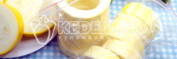 заморозка кабачков колечки