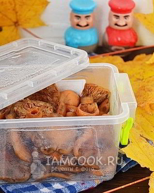 Заморозка рыжиков на зиму