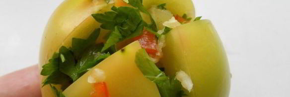 зеленые помидоры квашеные