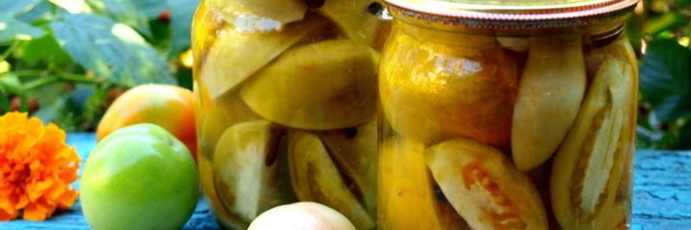 Зеленые помидоры на зиму