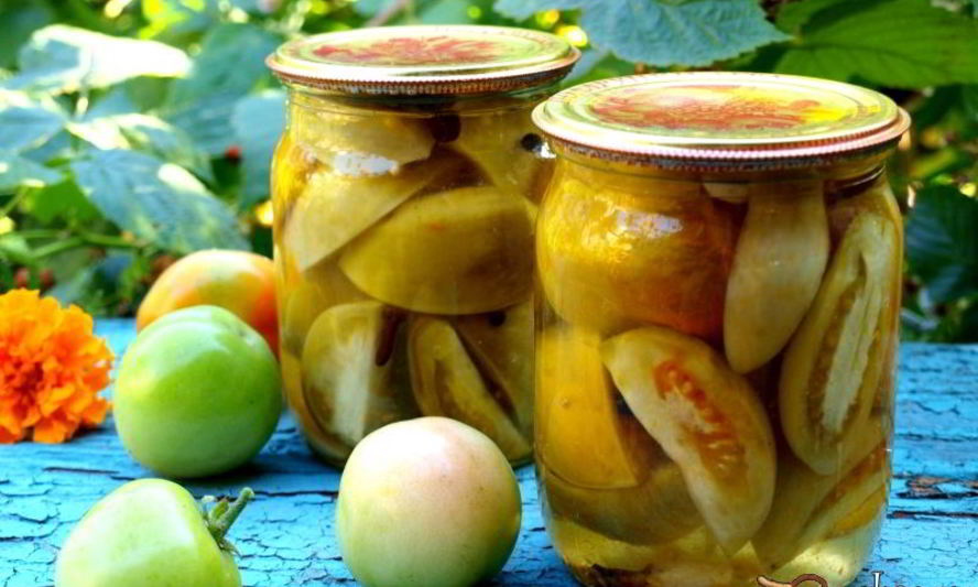 Рецепт зеленых помидоров на зиму