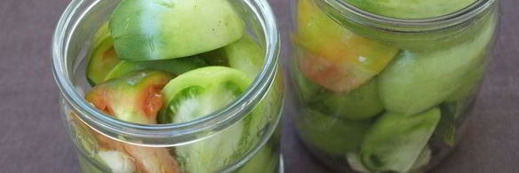 зеленые помидоры на зиму