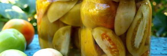 зеленые помидоры на зиму