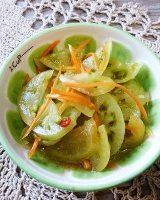 Зеленые помидоры по-корейски