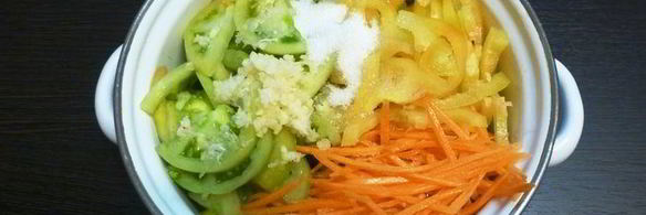 зеленые помидоры по-корейски