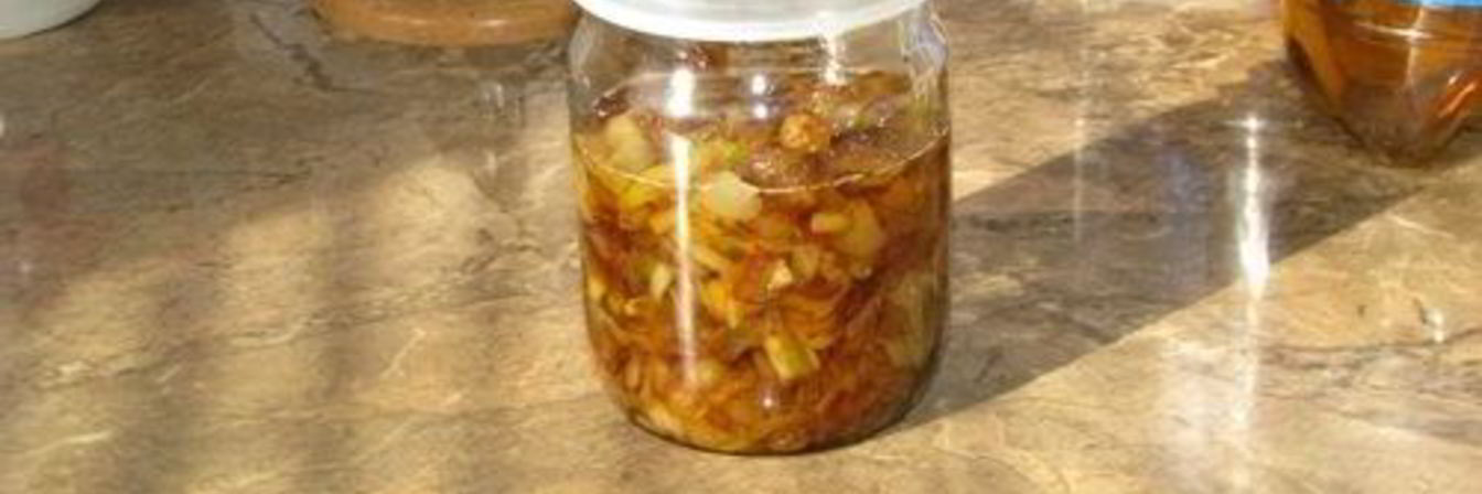 Жареный лук на зиму в банке