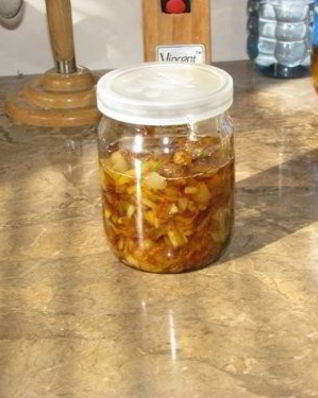 Жареный лук на зиму в банке