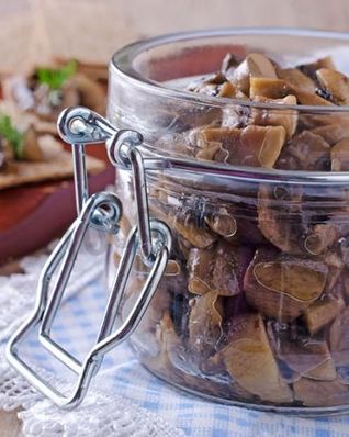 Жареные грибы на зиму в банках