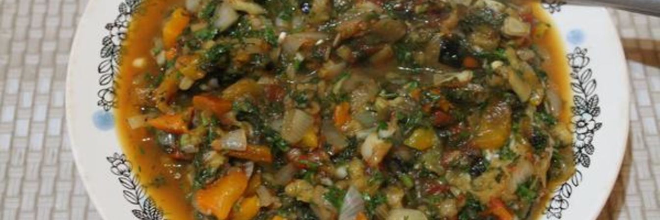 Аджапсандал на мангале