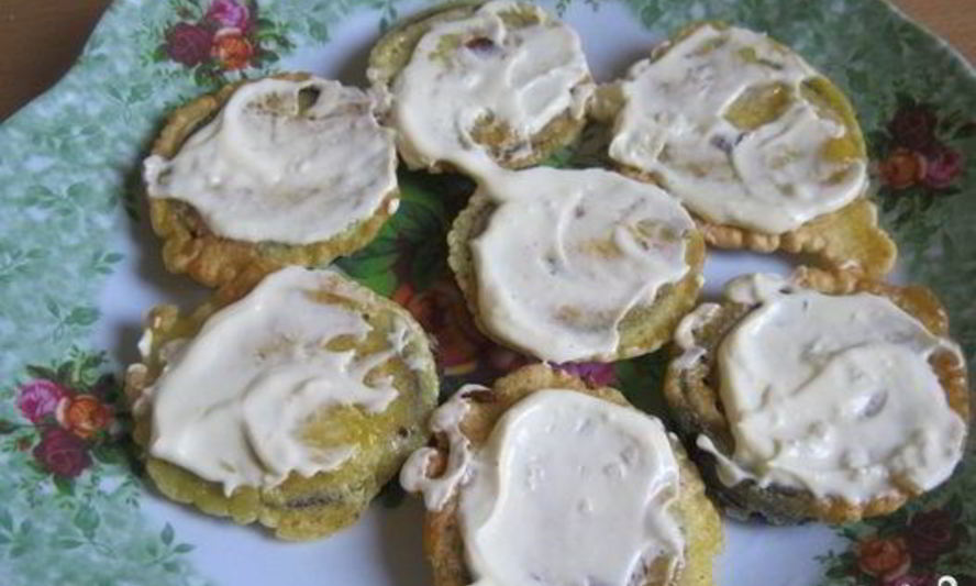 Рецепт баклажанов в кляре с чесноком