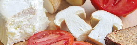 бутерброд с белым грибом