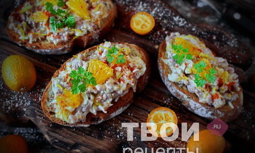 Рецепт бутерброда с печенью трески