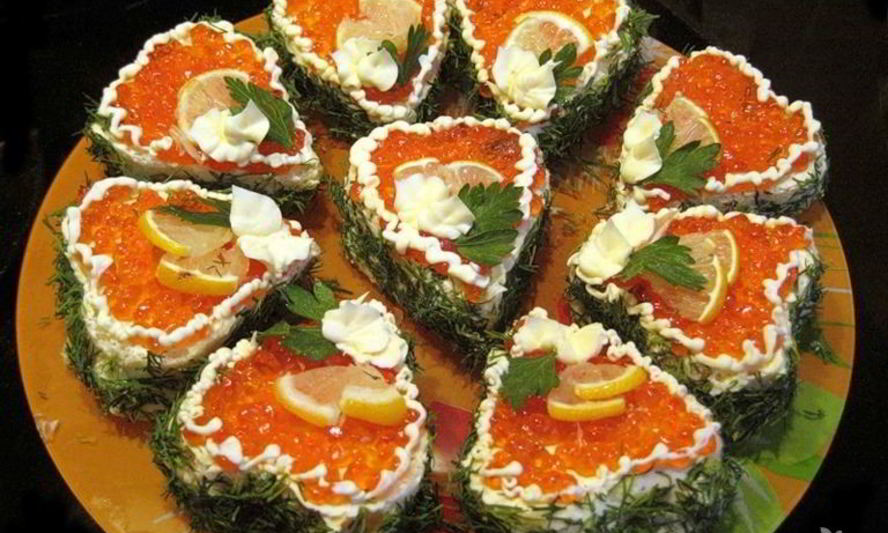 Рецепт бутерброда с рыбной икрой