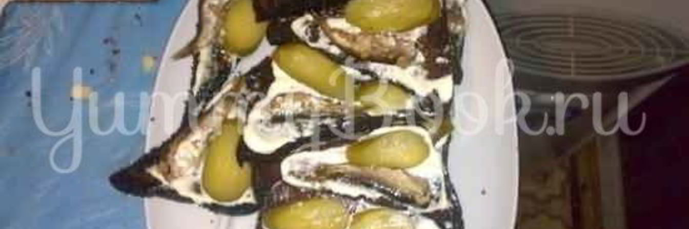 Бутербродики со шпротами