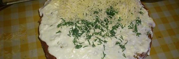 бутербродный торт загляденье