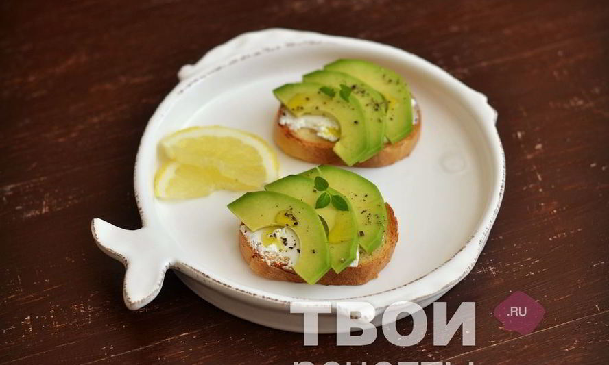 Рецепт бутербродов с авокадо