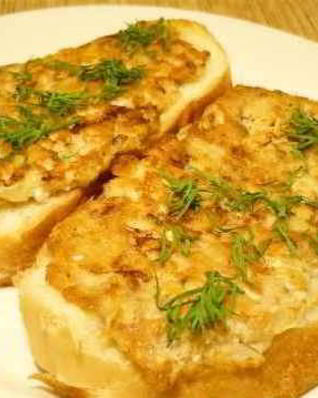 Бутерброды с горбушей консервированной