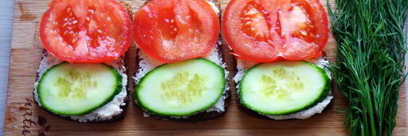 бутерброды с икрой трески