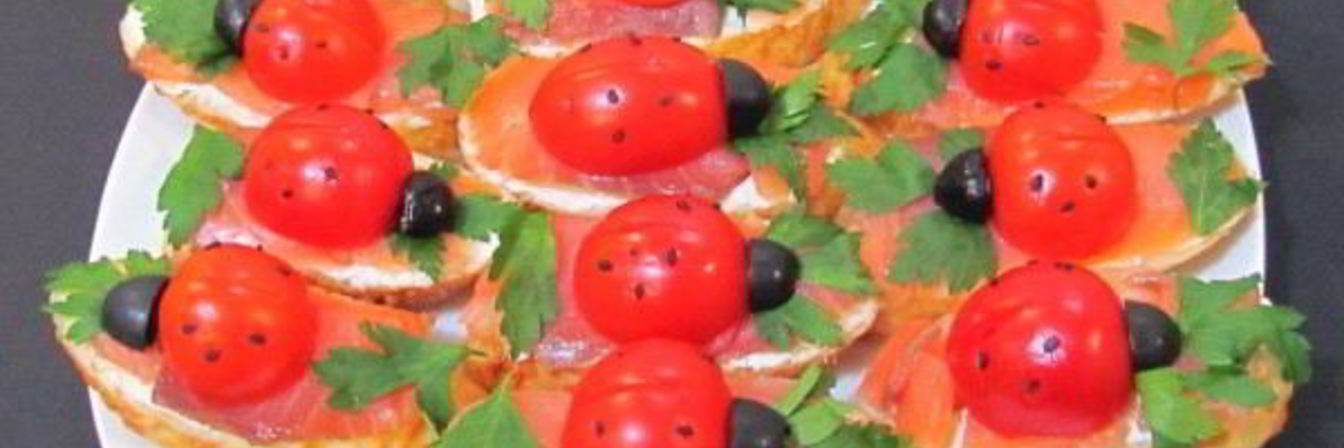 Бутерброды с красной рыбой