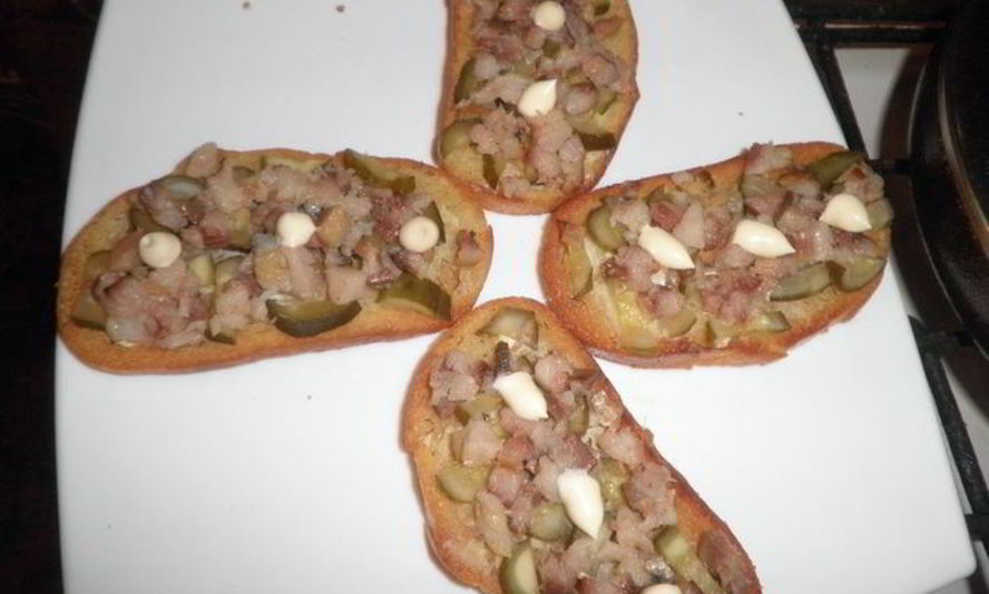 Рецепт бутербродов с сельдью