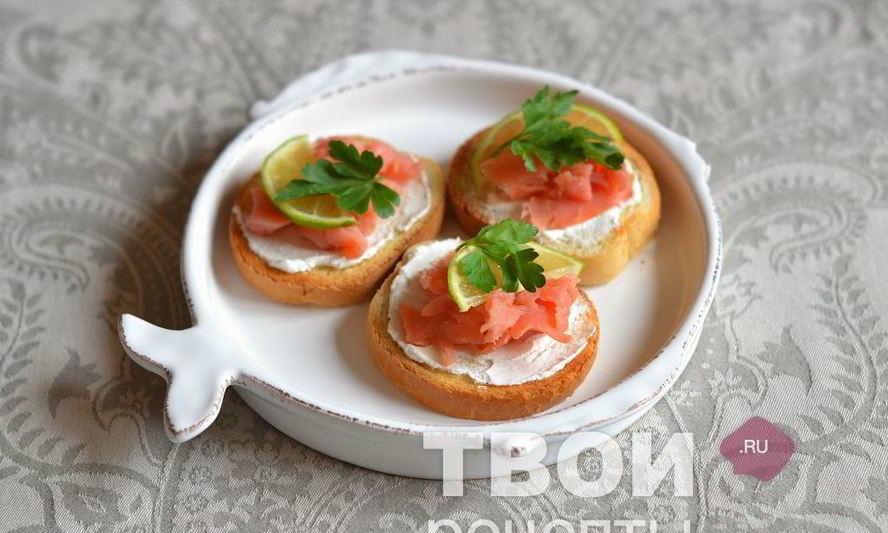Рецепт бутербродов с семгой