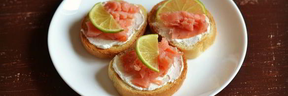бутерброды с семгой