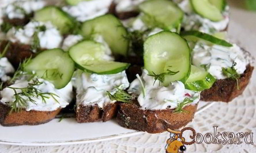 Рецепт бутербродов весенних