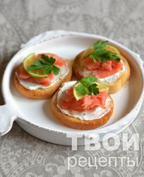 Бутерброды с семгой