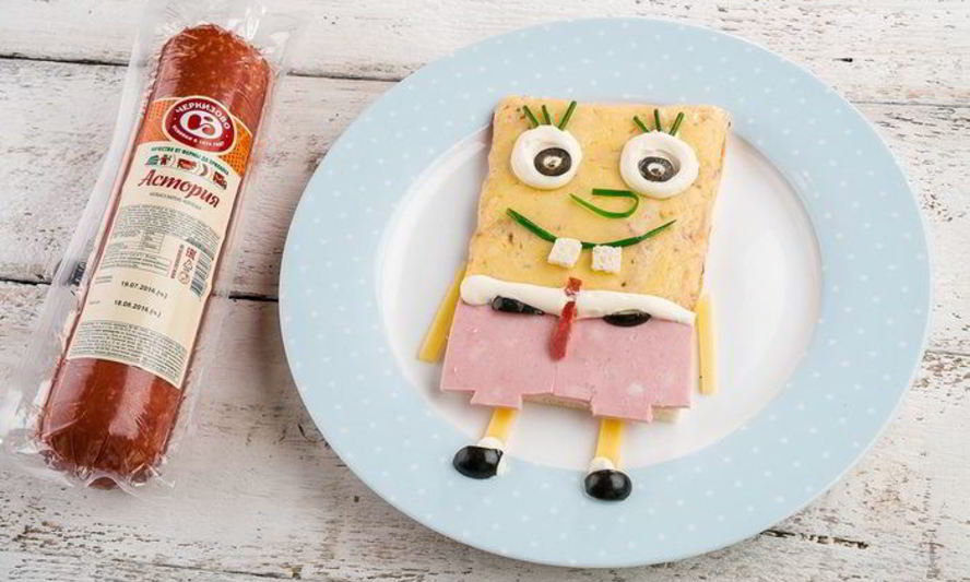 Рецепт горячих бутербродов с колбасой и сыром