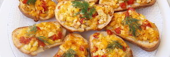 горячие бутерброды с курицей и помидорами