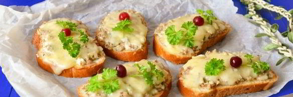 горячие бутерброды с сайрой