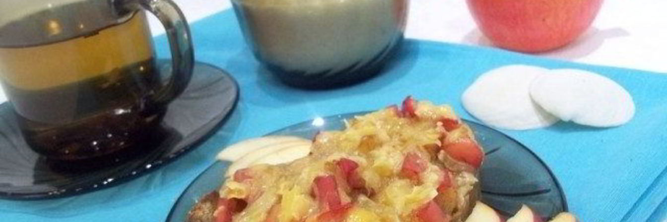 Горячие бутерброды с яблоками и сыром