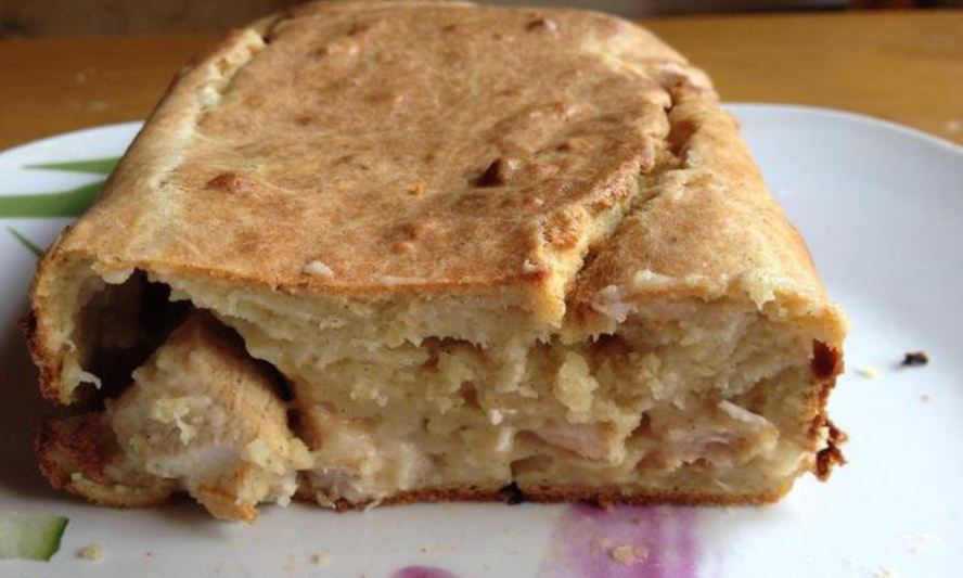 Рецепт сырного кекса с курицей