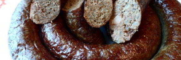 домашняя колбаса из печени с гречкой