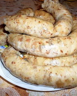 Домашняя колбаса с гречкой