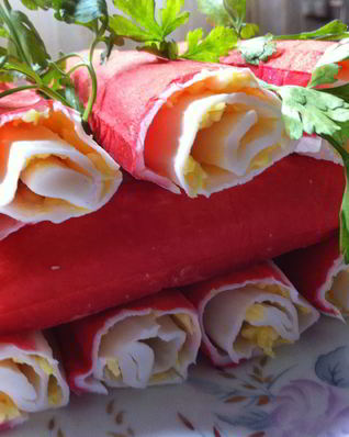 Фаршированные крабовые палочки
