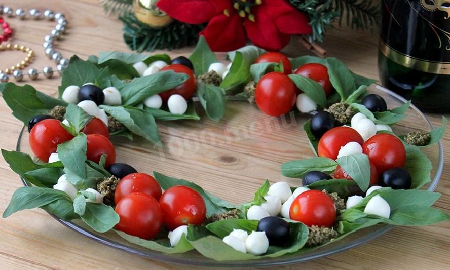 Рецепт капрезе с моцареллой