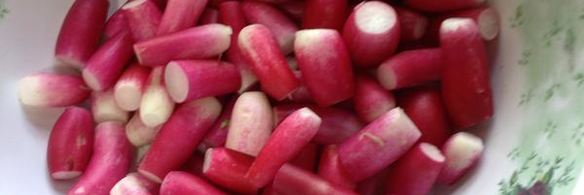 карамелизованный жареный редис