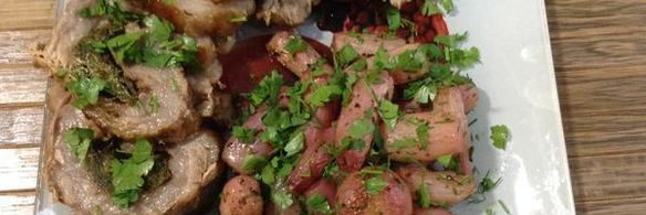 карамелизованный жареный редис