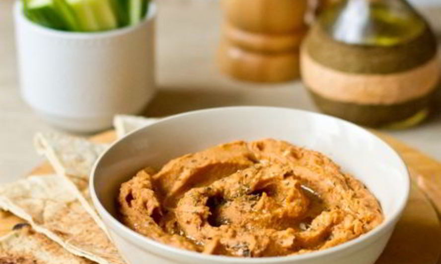 Рецепт хумуса с вялеными томатами