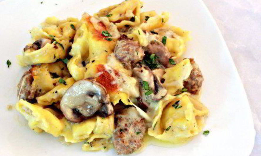 Рецепт колбасы с грибами и тортеллини
