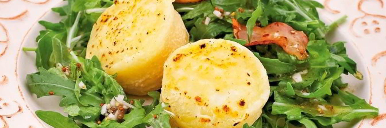 Козий сыр и руккола