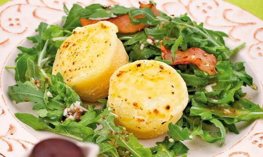 Рецепт козьего сыра и руккола