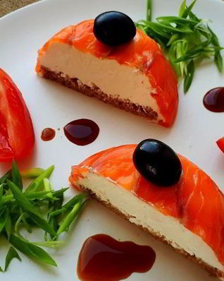 Лососевый чизкейк