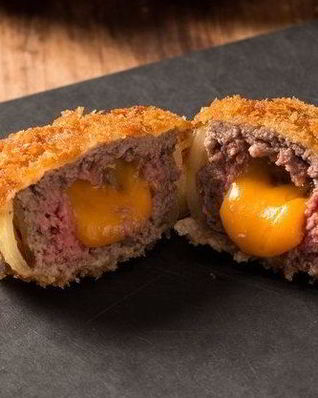 Луковые кольца с фаршем