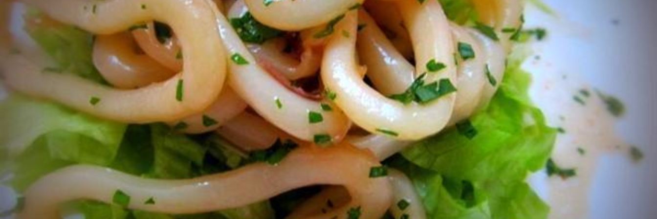 Маринованные кольца кальмара