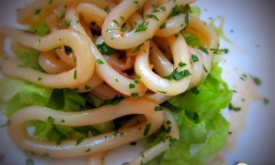 Рецепт маринованных колец кальмара